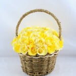 Artificial Flower 22*22*26cm rose in basket GS-06919027-Y1