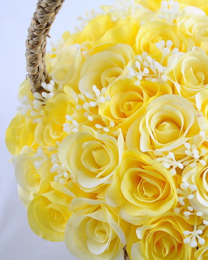 Artificial Flower 22*22*26cm rose in basket GS-06919027-Y1