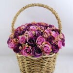 Artificial Flower 22*22*26cm rose in basket GS-06919027-Z1