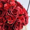 Artificial Flower 25*25*36cm rose in metal frame with flax bag GS-06919025-R1