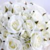 Artificial Flower 25*25*36cm rose in metal frame with flax bag GS-06919025
