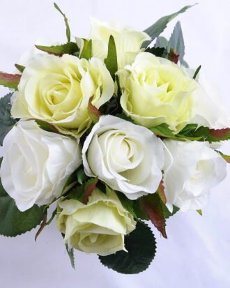 Artificial Flower 15*15*15cm rose in tin pot GS-06919021+P-W1