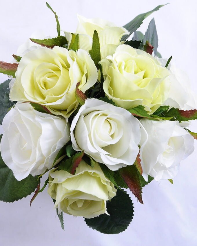 Artificial Flower 15*15*15cm rose in tin pot GS-06919021+P-W1