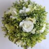 Artificial Tree TOPIARY BALL WITH ROSE IN PAPER POT GS-0690530A-W1