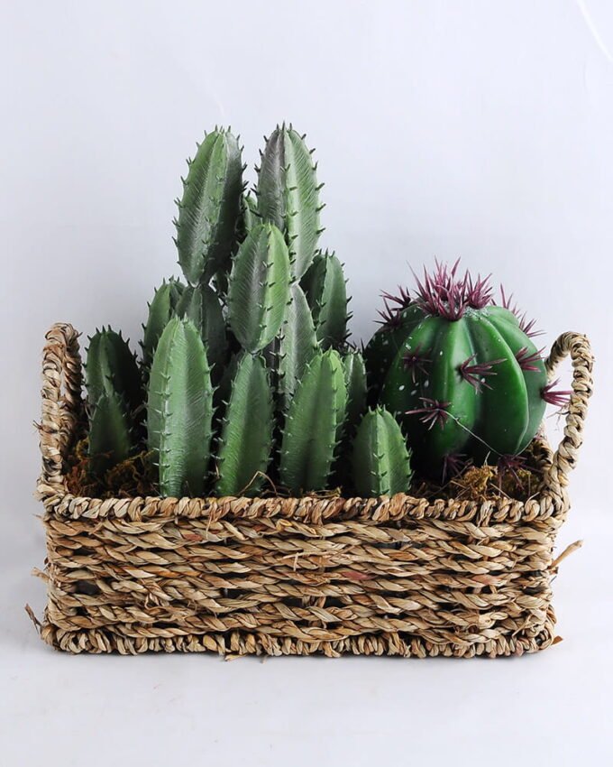 Artificial succulent 20*9*20CM Succulent in basket GS-30319002+P