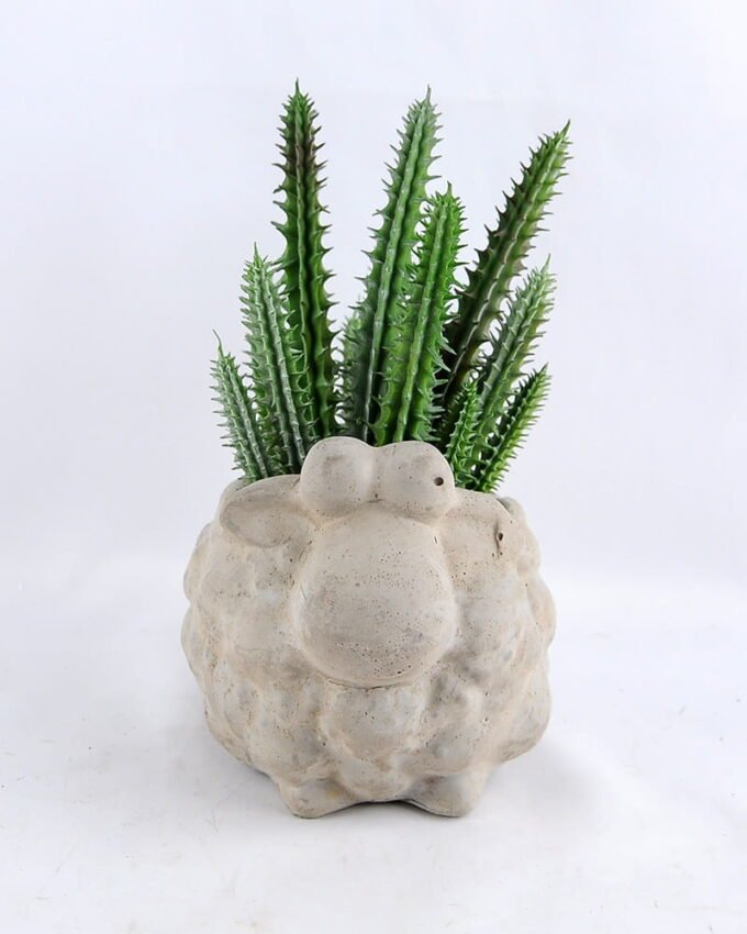 Artificial succulent 11*8.5*16CM Succulent in cement pot GS-30319012+P