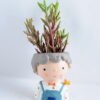 Artificial succulent 8*18CM Succulent in ceramic pot GS-30319036+P