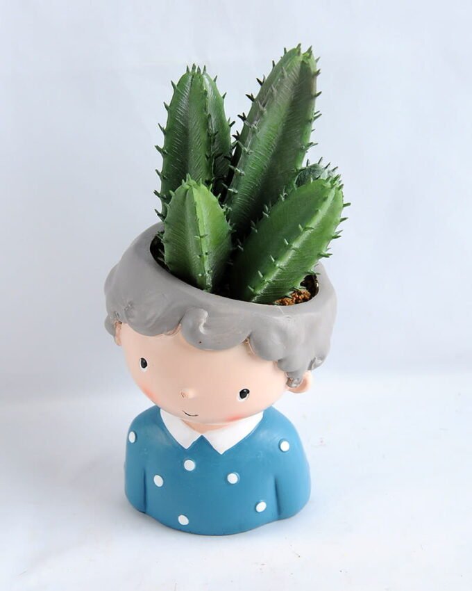 Artificial succulent 8*16.5CM Succulent in ceramic pot GS-30319037+P