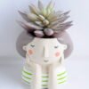 Artificial succulent 9*11 Artificial succulent 9*11.5CM Succulent in ceramic pot GS-30319042+P