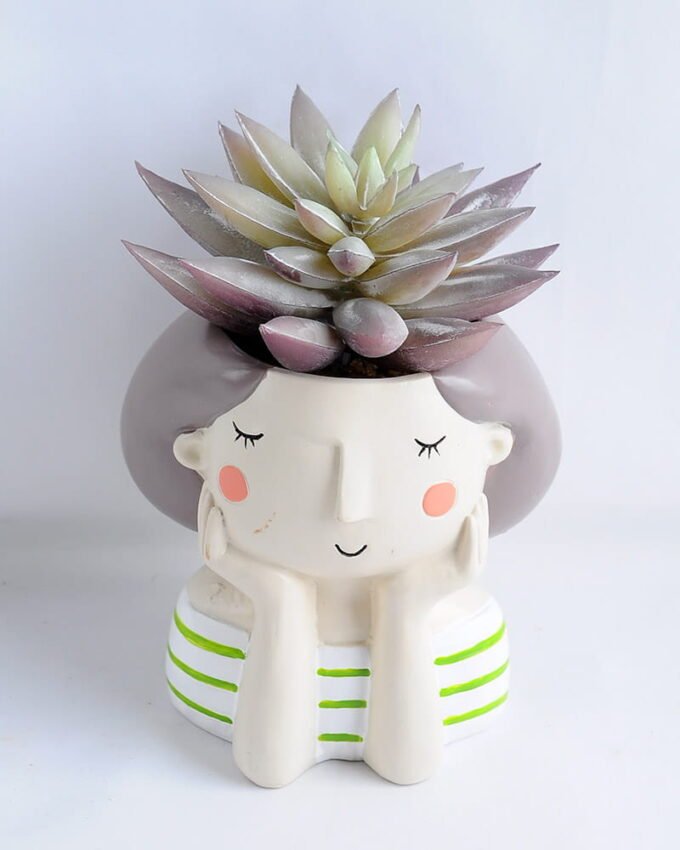 Artificial succulent 9*11 Artificial succulent 9*11.5CM Succulent in ceramic pot GS-30319042+P