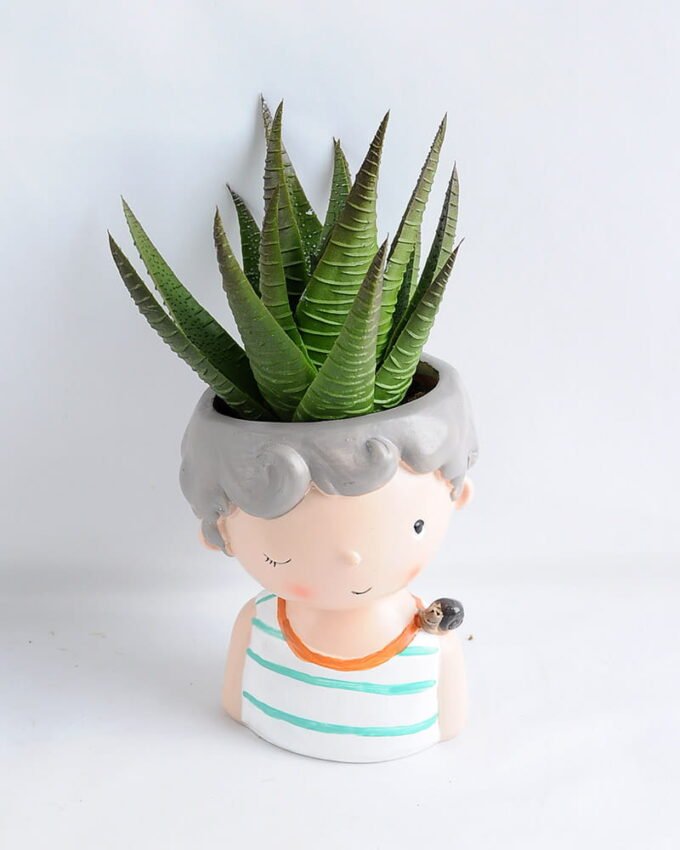 Artificial succulent 7*15CM Succulent in ceramic pot GS-30319043+P