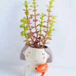 Artificial succulent 9*22CM Succulent in ceramic pot GS-30319045+P