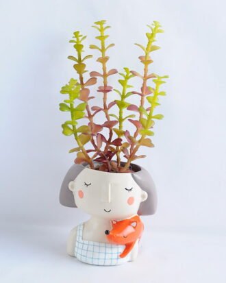 Artificial succulent 9*22CM Succulent in ceramic pot GS-30319045+P