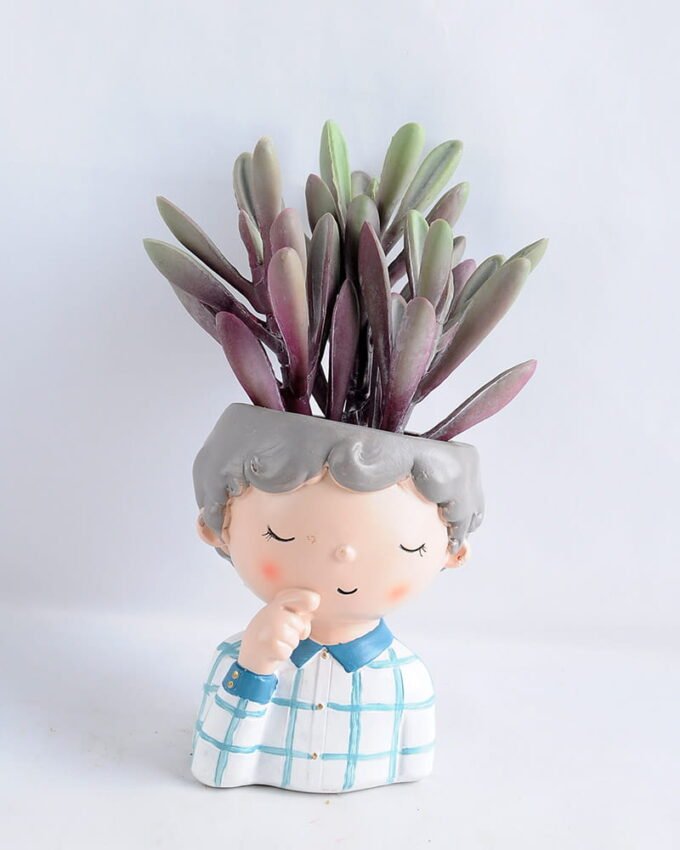 Artificial succulent 9*17CM Succulent in ceramic pot GS-30319047+P