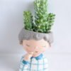 Artificial succulent 8*15CM Succulent in ceramic pot GS-30319049+P