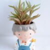 Artificial succulent 8*16CM Succulent in ceramic pot GS-30319054+P