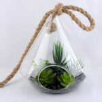 Artificial succulent 20*35CM Succulent in glass pot GS-52719042