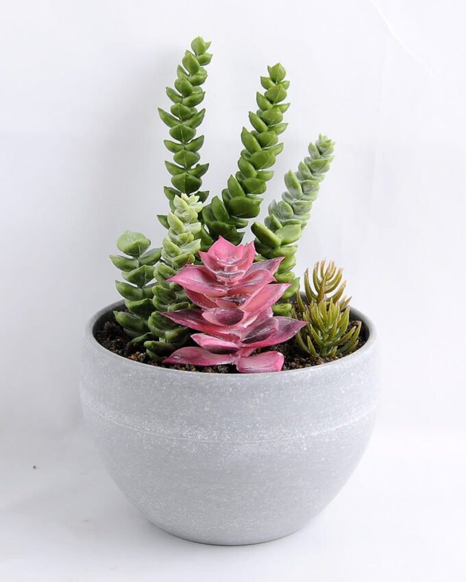 Artificial succulent 11*18.5CM Succulent in minami pot GS-30319075