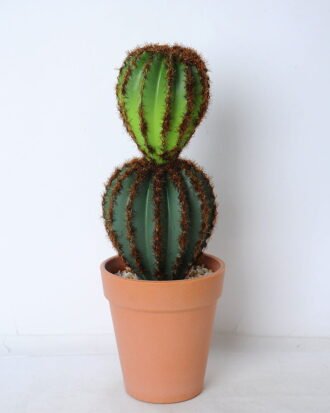 Artificial succulent 9.5*9.5*27cm cactus in plastic pot GS-45219097