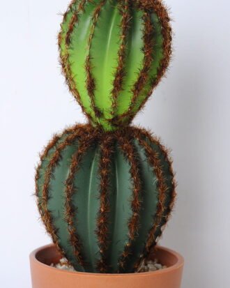 Artificial succulent 9.5*9.5*27cm cactus in plastic pot GS-45219097