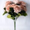 Artificial Flower 22*27CM Camellia Rose Bush*9 GS-26219072-K1