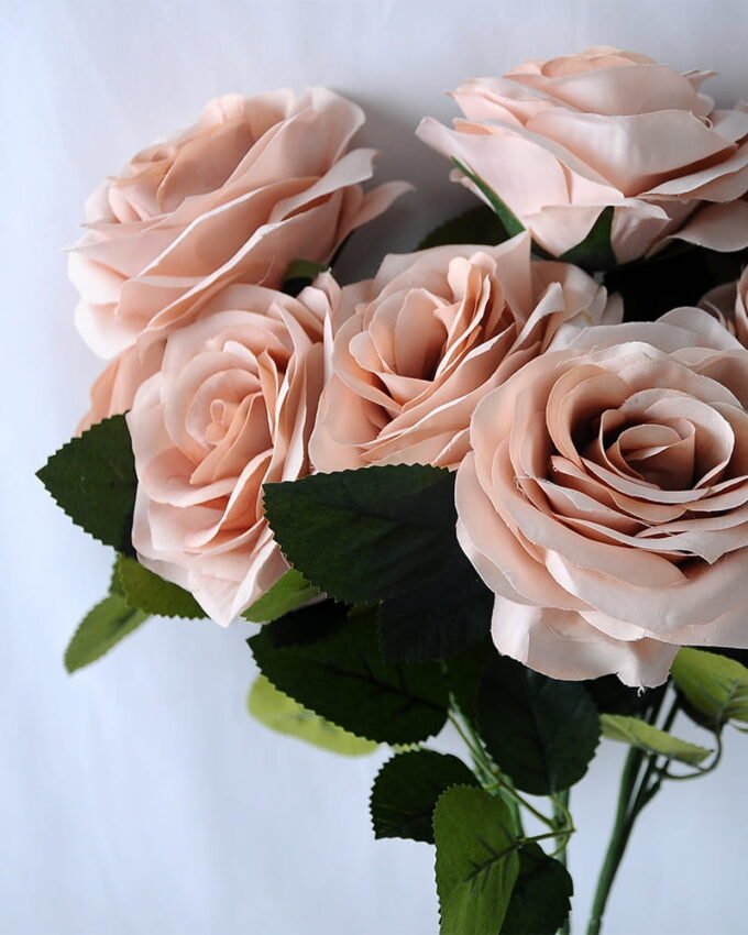 Artificial Flower 22*27CM Camellia Rose Bush*9 GS-26219072-K1