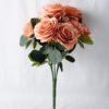 Artificial Flower 22*27CM Camellia Rose Bush*9 GS-26219072-O1