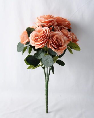 Artificial Flower 22*27CM Camellia Rose Bush*9 GS-26219072-O1