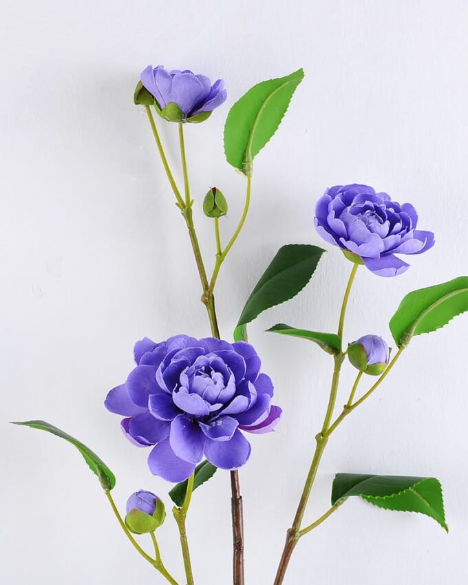 Artificial Flower 26*81CM Camellia Rose Spray*3 GVC-19-2657-Z2