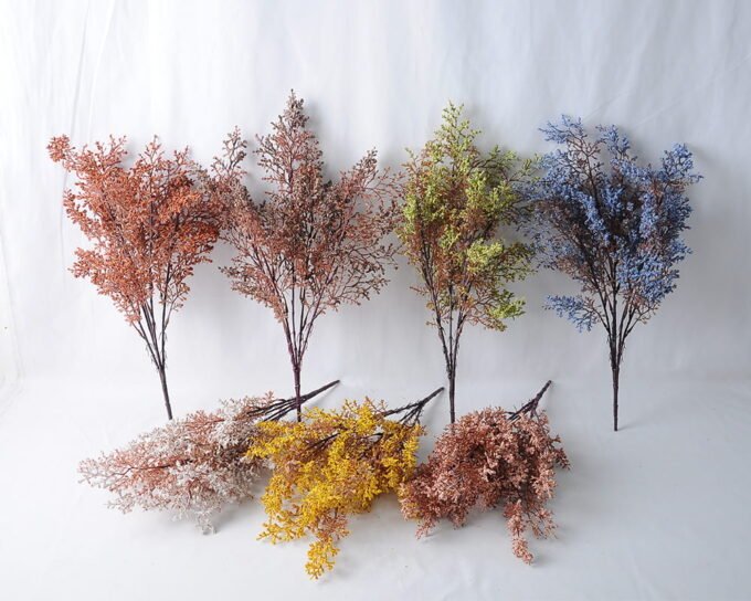 Artificial Flower 23*45cm Plastic Bush*5 GS-26219076-B1