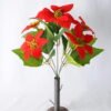 Artificial Flower 27*22*33cm Poinsettia Bush*5 GS-37319090