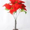 Artificial Flower 27*22*33cm Poinsettia Bush*5 GS-37319090