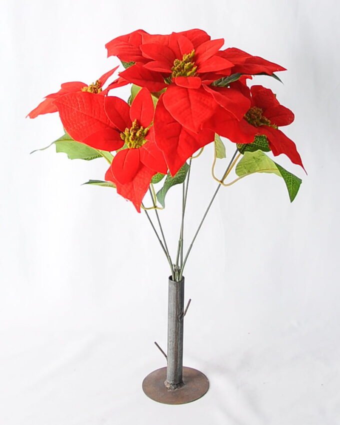Artificial Flower 27*22*33cm Poinsettia Bush*5 GS-37319090