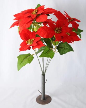 Artificial Flower 36*33*36cm Poinsettia Bush*5 GS-37319094