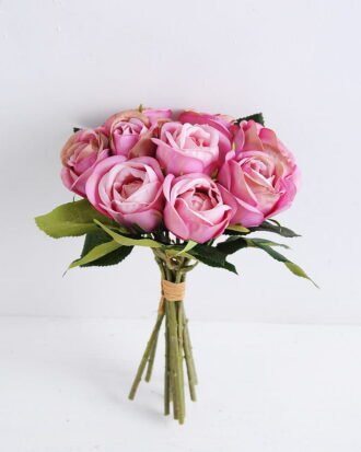 Artificial Flower 20*18*28CM ROSE BUSH*10 GS-14518004-Z1