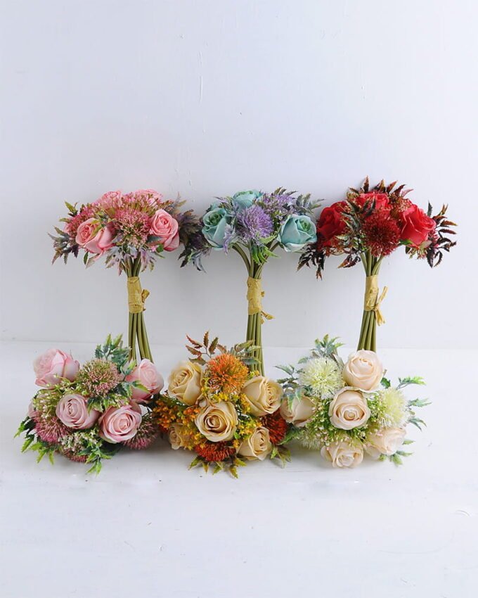 Artificial Flower 20*24*32CM Rose Bush*12 GS-128J19018-B1