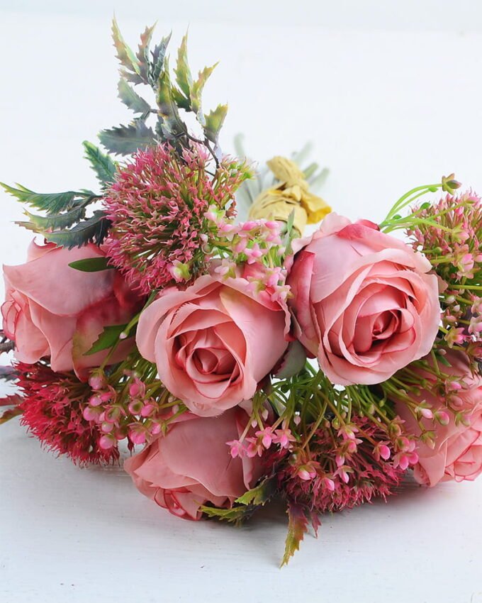 Artificial Flower 20*24*32CM Rose Bush*12 GS-128J19018-P1