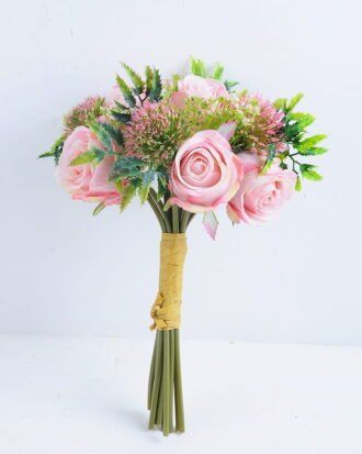 Artificial Flower 20*24*32CM Rose Bush*12 GS-128J19018-P2
