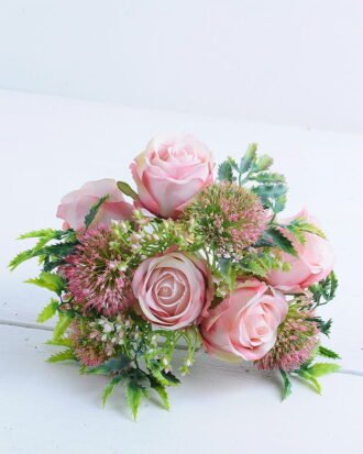 Artificial Flower 20*24*32CM Rose Bush*12 GS-128J19018-P2