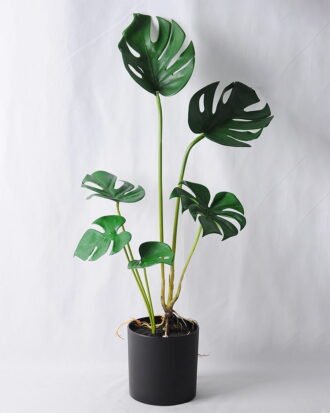Artificial Plant 34*26*45CM Monstera in plastic pot/lvs6 GDP-19-002