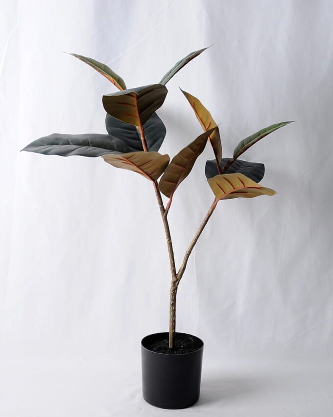 Artificial Tree 48*37*70CM Rubber wood tree in plastic pot/lvs11 GS-48519082