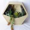 Artificial succulent 30 Artificial succulent 30.5*10*38CM Succulent garden with wooden pot GS-45219146