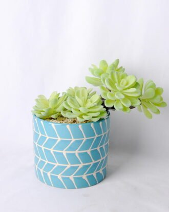 Artificial succulent 21*11.5*17CM Succulent in ceramic pot GS-45219128