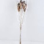Dried Flowers 12*68cm metaplexis japonica bush*5 GS-56619025