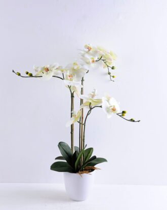 Artificial Flower 3D ORCHID SPRAY X3 IN POT GS-09819062CONTI-W1