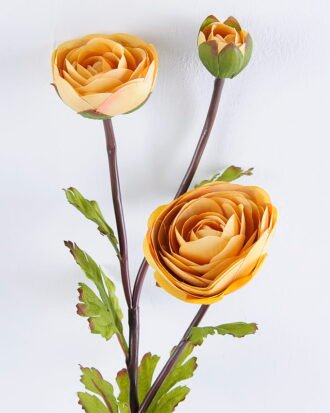 Artificial Flower 53CM Camellia spray*3 GS-128J007AUT-O1