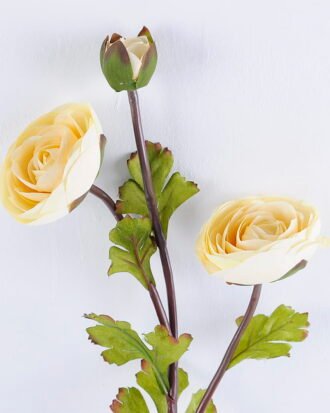 Artificial Flower 53CM Camellia spray*3 GS-128J007AUT-W1