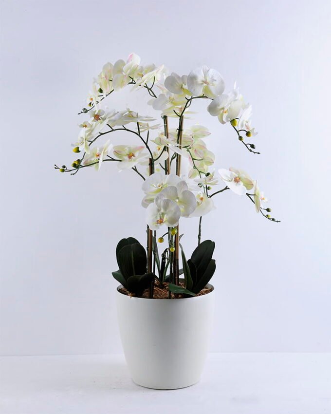 Artificial Flower 93CM 3D ORCHID SPRAY X 7 IN POT GS-09819061CONTI-W1