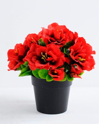 Artificial Flower 18*18*18CM Azalea in plastic pot GS-05520004