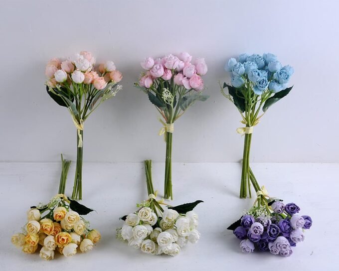 Artificial Flower 15*30CM Camellia Rose Bush*28 GS-36619075-P2